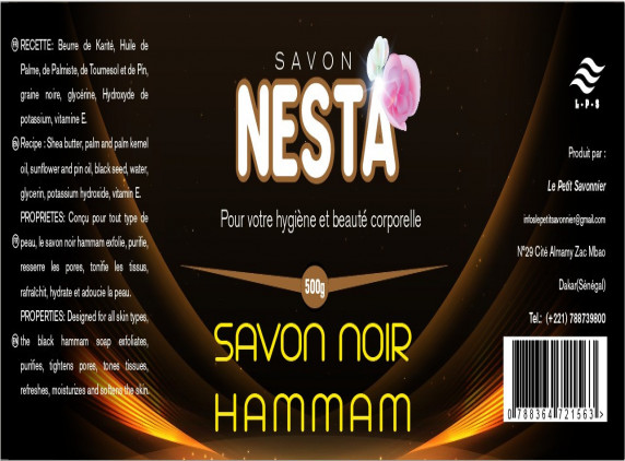 50% DE REDUCTION SUR LES SAVONS HAMMAN NOIR EN POT DE 500G CHEZ GIE LE PETIT SAVONNIER